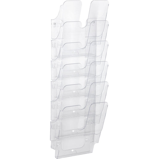 DURABLE Prospekthalter FLEXIPLUS 6 24,7 x 108 x 10 cm (B x H x T) DIN A4 Polystyrol transparent 6 Fächer