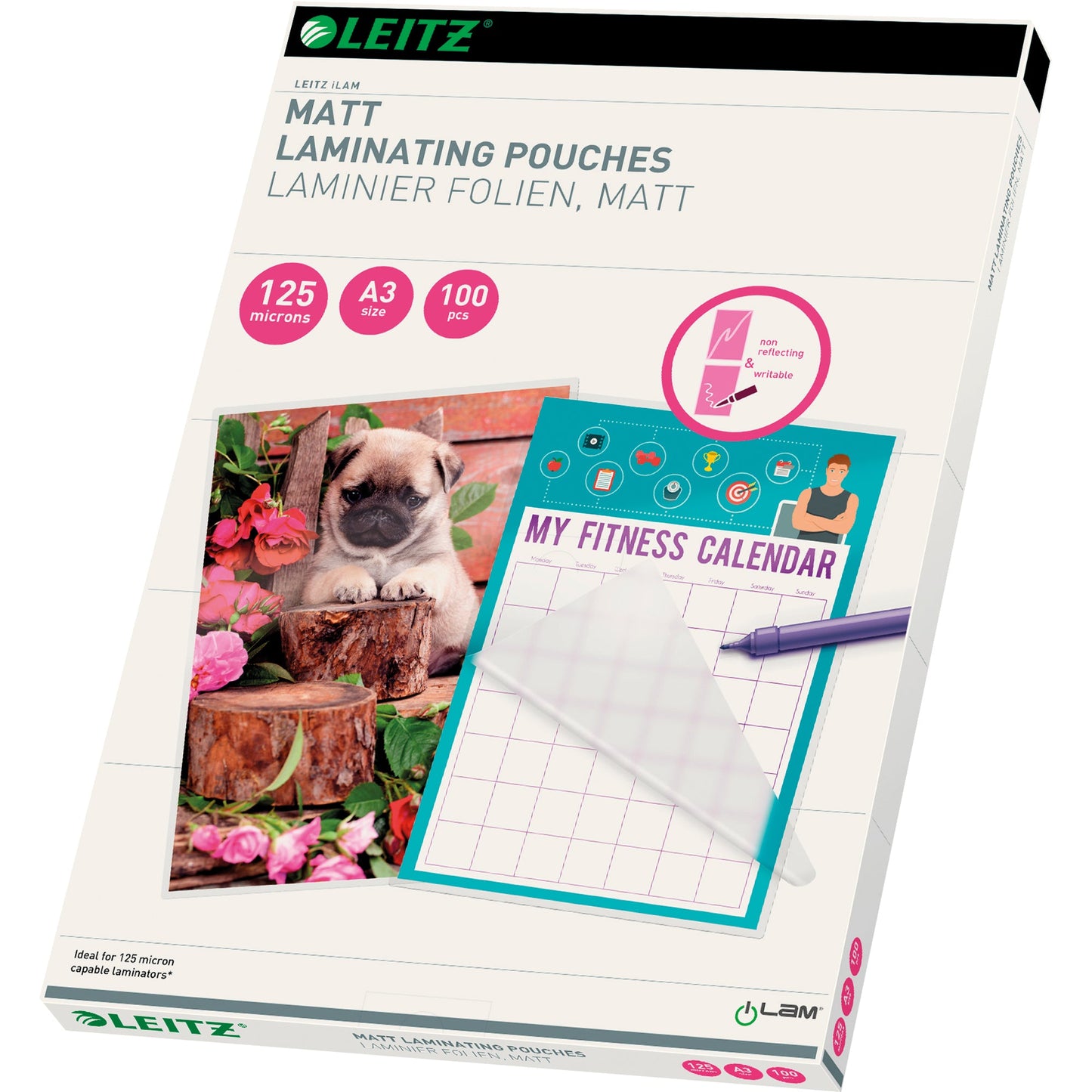 Leitz Laminierfolie iLAM 303 x 426 mm (B x H) DIN A3 125µm matt 100 St./Pack.