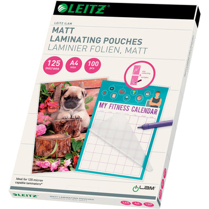 Leitz Laminierfolie iLAM 216 x 303 mm (B x H) DIN A4 125µm matt 100 St./Pack.