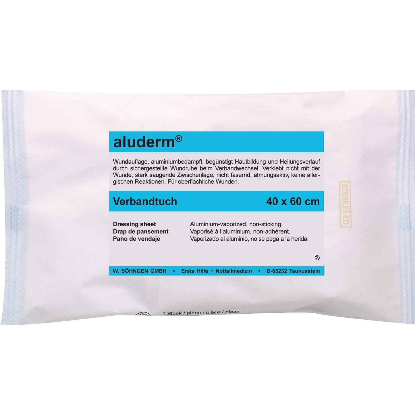 aluderm® Verbandtuch 40 x 60 cm (B x H) Steril Polyestervlies