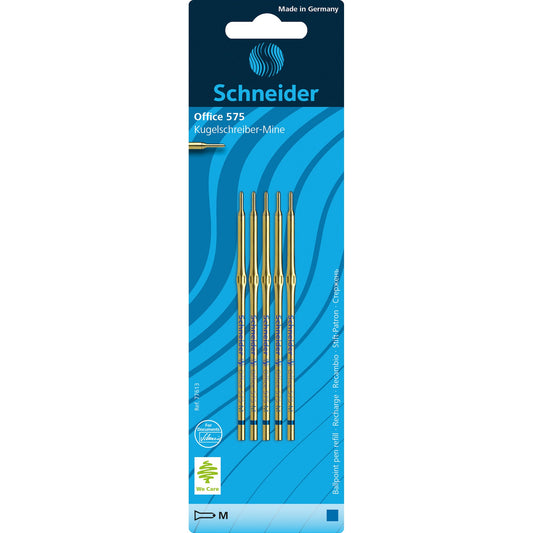 Schneider Kugelschreibermine Office 575 Schneider Kugelschreiber K14 0,5mm M blau dokumentenecht 5 St./Pack.