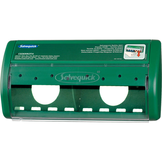 Salvequick Pflasterspender 22,6 x 11,4 x 5,4 cm (B x H x T) nicht gefüllt Polycarbonate grün