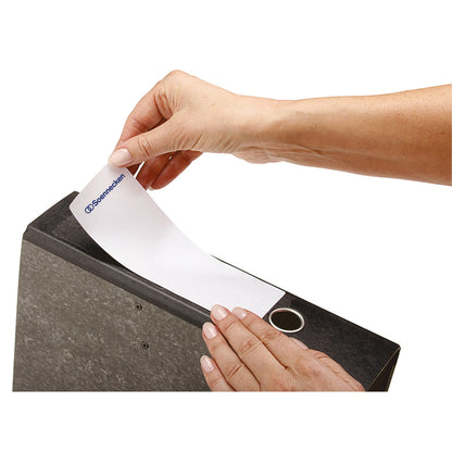 Soennecken Ordnerrückenetikett breit/kurz 61 x 192 mm (B x H) selbstklebend ohne Griffloch weiß 400 Etik./Pack.