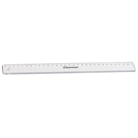 Soennecken Lineal 30cm Polystyrol transparent