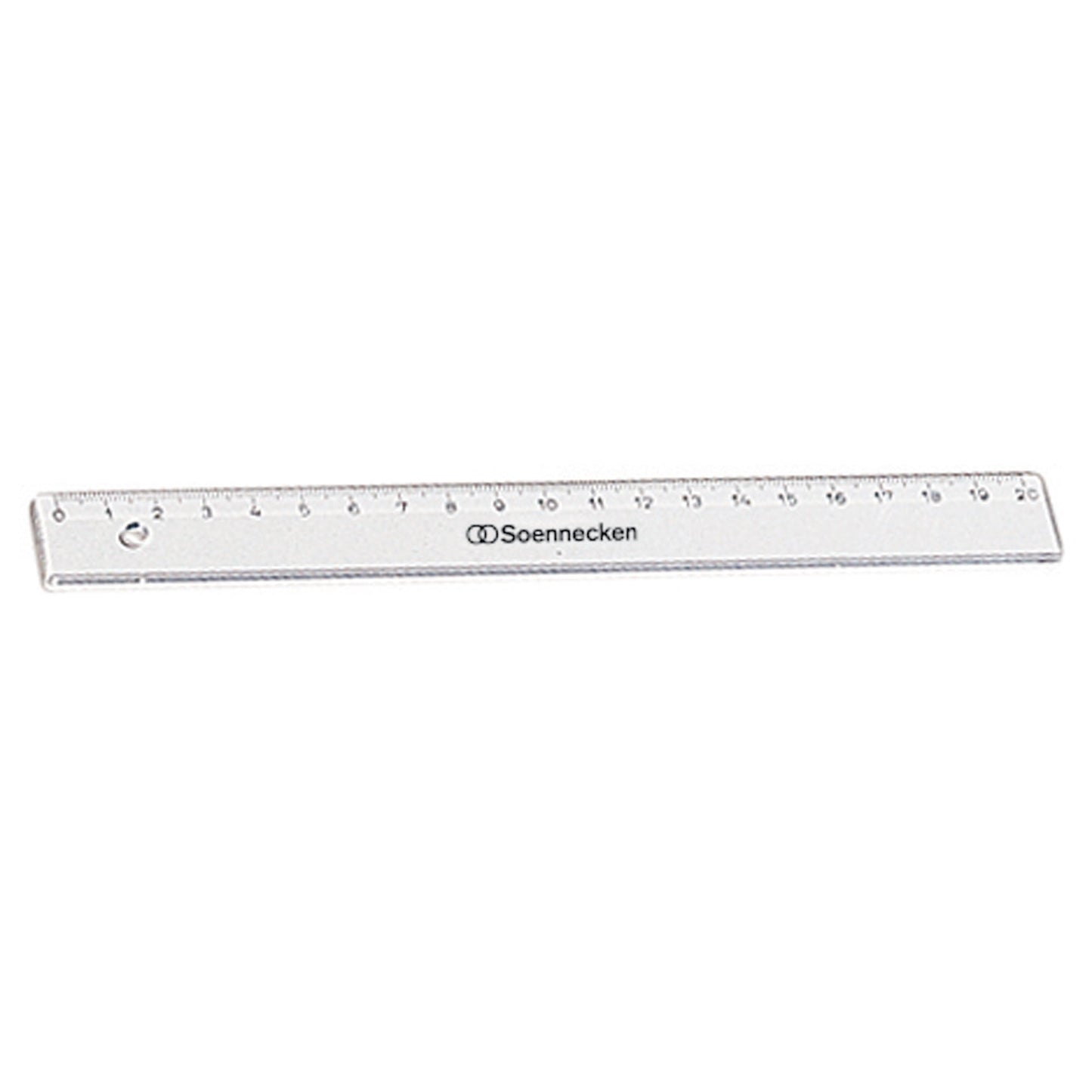Soennecken Lineal 20cm Polystyrol transparent