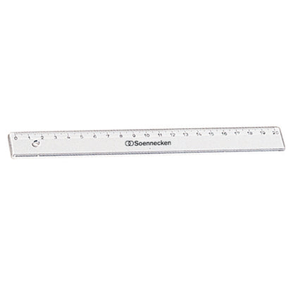 Soennecken Lineal 20cm Polystyrol transparent