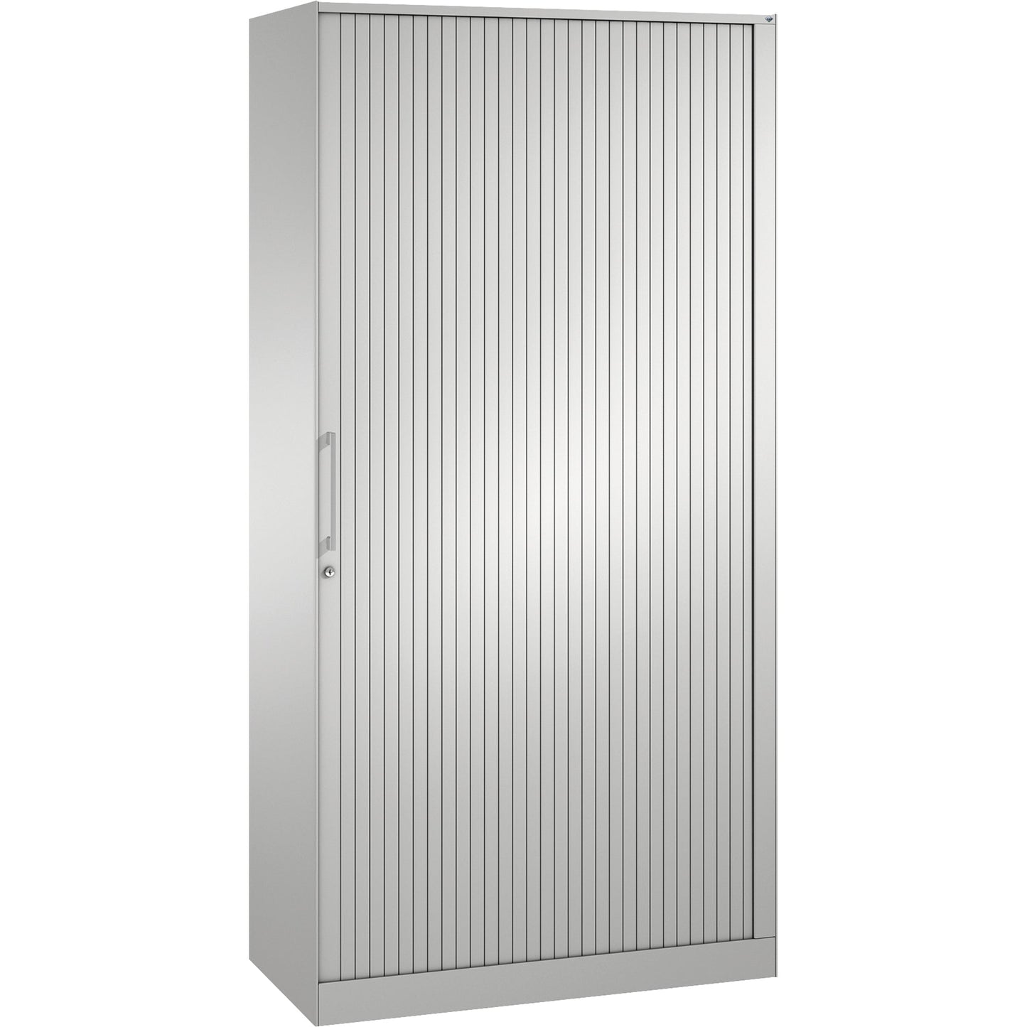C+P Rollladenschrank Asisto 1.000 x 1.980 x 435 mm (B x H x T) 4 Fachböden lichtgrau lichtgrau