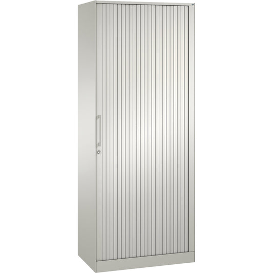 C+P Rollladenschrank Asisto 800 x 1.980 x 435 mm (B x H x T) 4 Fachböden verkehrsweiß verkehrsweiß