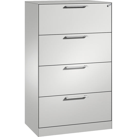 C+P Hängeregistraturschrank Asisto 800 x 1.298 x 435 mm (B x H x T) Stahl, lackiert lichtgrau