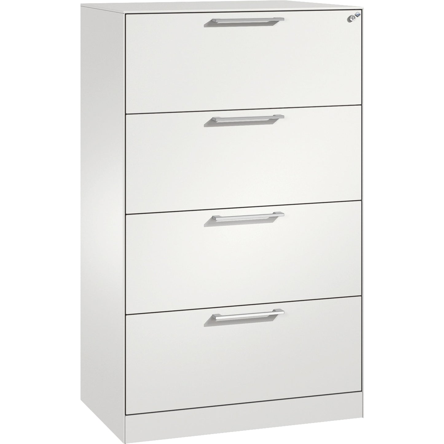 C+P Hängeregistraturschrank Asisto 800 x 1.298 x 435 mm (B x H x T) Stahl, lackiert verkehrsweiß