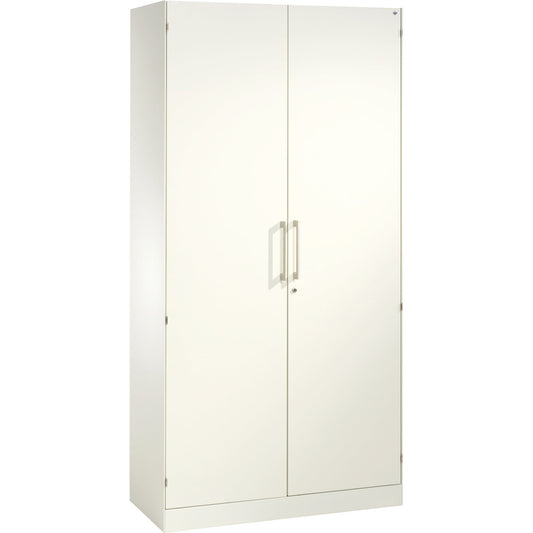 C+P Flügeltürenschrank Asisto 1.000 x 1.980 x 435 mm (B x H x T) 4 Fachböden Stahl Farbe der Front: verkehrsweiß Farbe des Korpus: verkehrsweiß