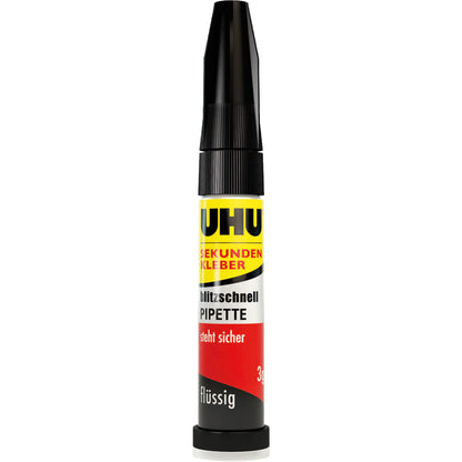 UHU® Sekundenkleber blitzschnell PIPETTE Control universell Dosierspitze 3g