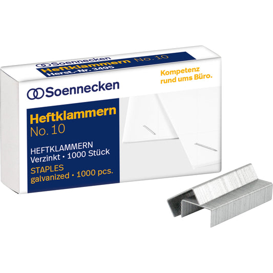 Soennecken Heftklammer No. 10 Heftzange No. 10 1.000 St./Pack.