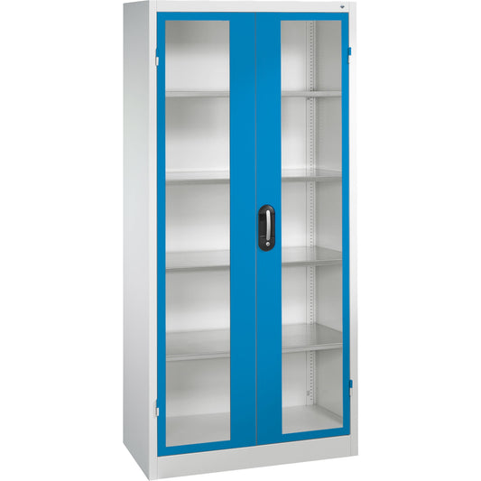 C+P Werkzeugschrank Serie 89 930 x 1.950 x 400 mm (B x H x T) Stahl, lackiert Farbe der Front: lichtblau Farbe des Korpus: lichtgrau