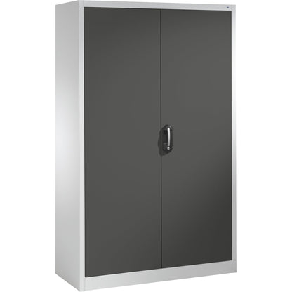 C+P Werkzeugschrank Serie 89 1.200 x 1.950 x 500 mm (B x H x T) Stahl, lackiert Farbe der Front: schwarzgrau Farbe des Korpus: lichtgrau