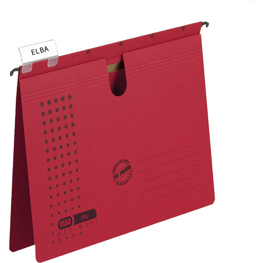ELBA Hängehefter chic® ULTIMATE® DIN A4 240g/m² Karton rot