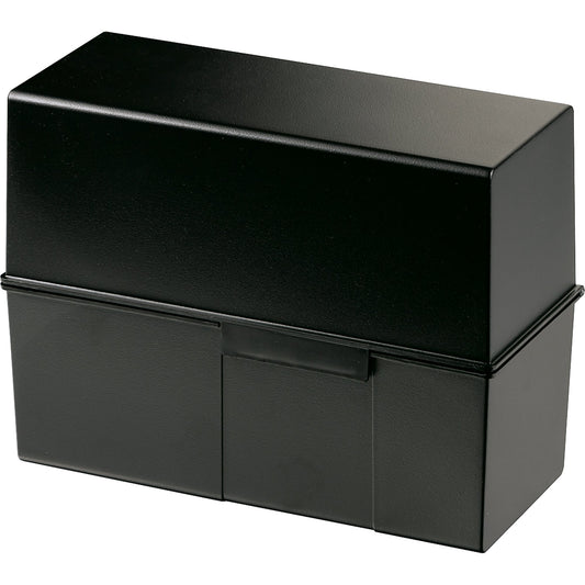 HAN Karteikasten 22,8 x 17,1 x 10,2 cm (B x H x T) DIN A5 quer 500 Karten Polystyrol schwarz