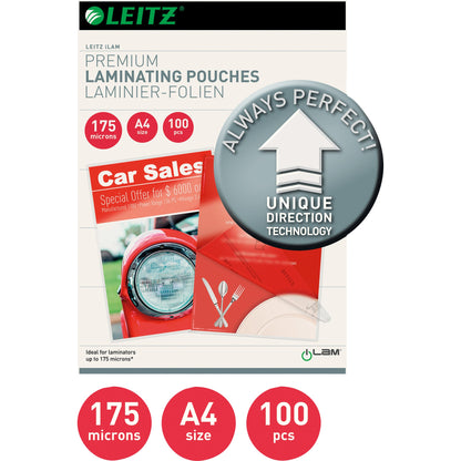 Leitz Laminierfolie iLAM DIN A4 175µm glänzend 100 St./Pack.