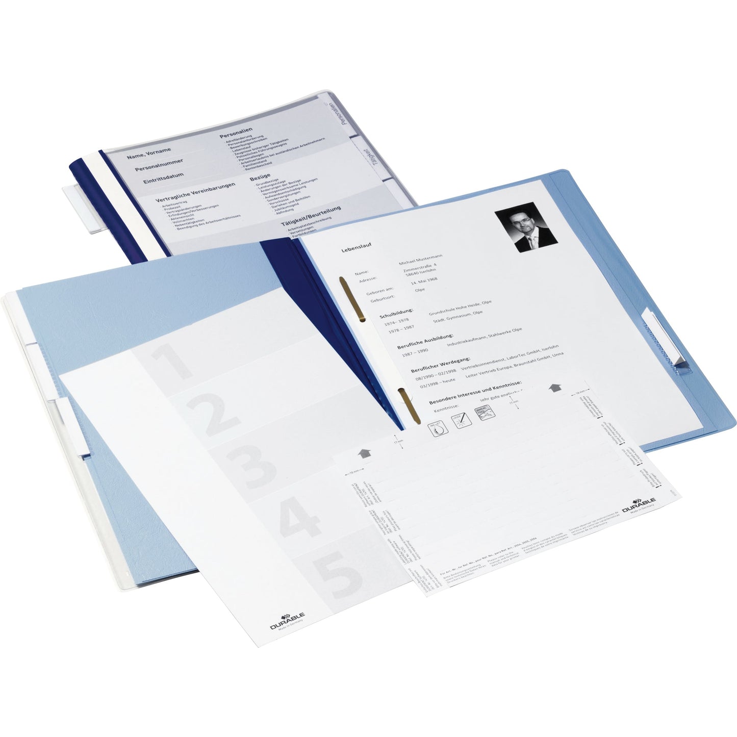 DURABLE Personalhefter DIN A4 PVC blau