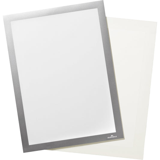 DURABLE Magnetrahmen DURAFRAME® GRIP DIN A4 Polypropylen/Polyethylen silber metallic