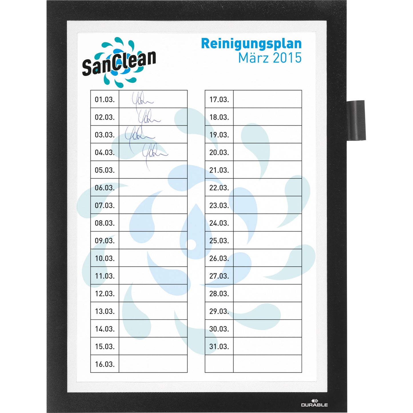DURABLE Magnetrahmen DURAFRAME® NOTE DIN A4 schwarz