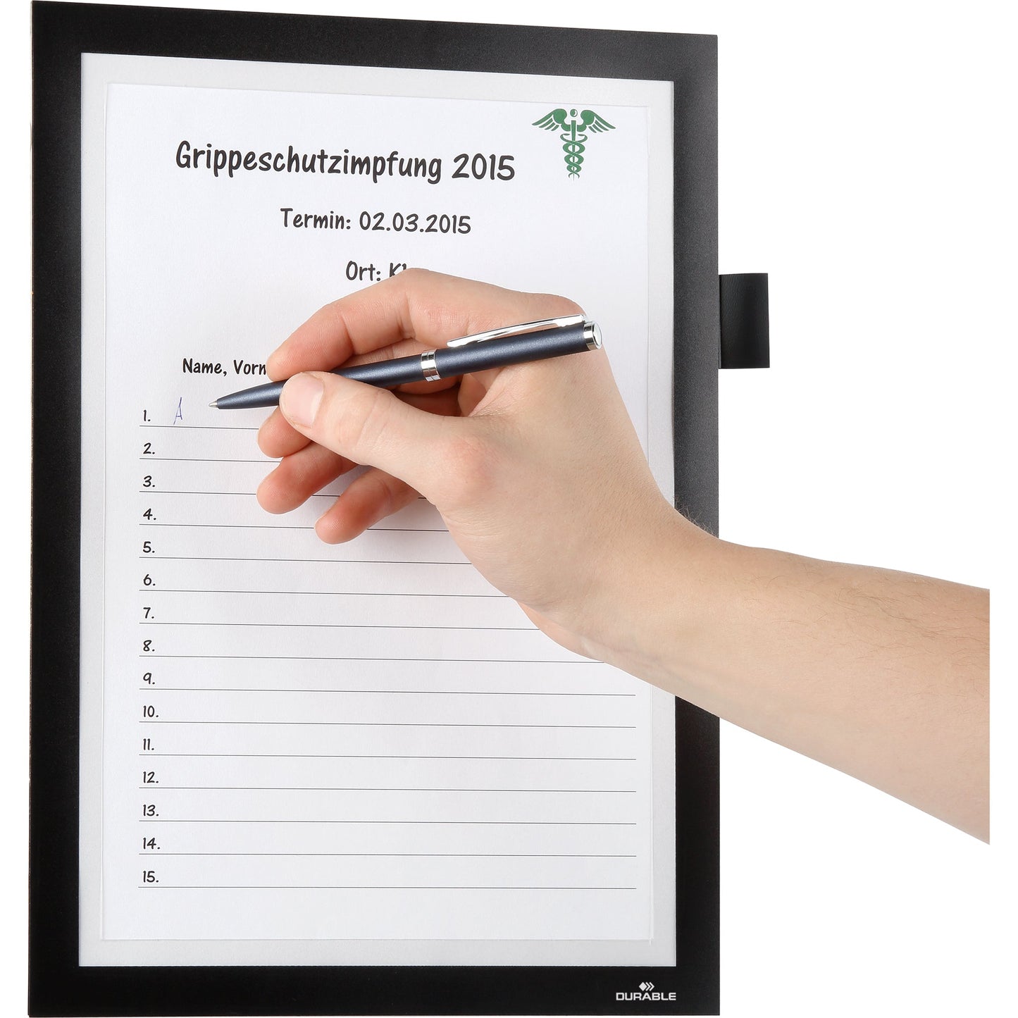 DURABLE Magnetrahmen DURAFRAME® NOTE DIN A4 schwarz