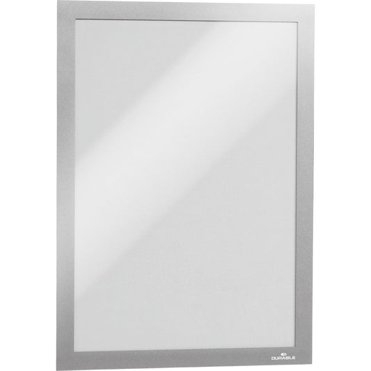 DURABLE Magnetrahmen DURAFRAME® DIN A4 Polypropylen/PVC silber 2 St./Pack.