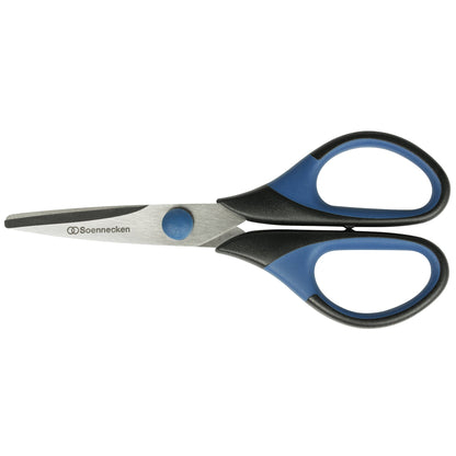 Soennecken Universalschere 140mm Rechtshänder Edelstahl blau/schwarz