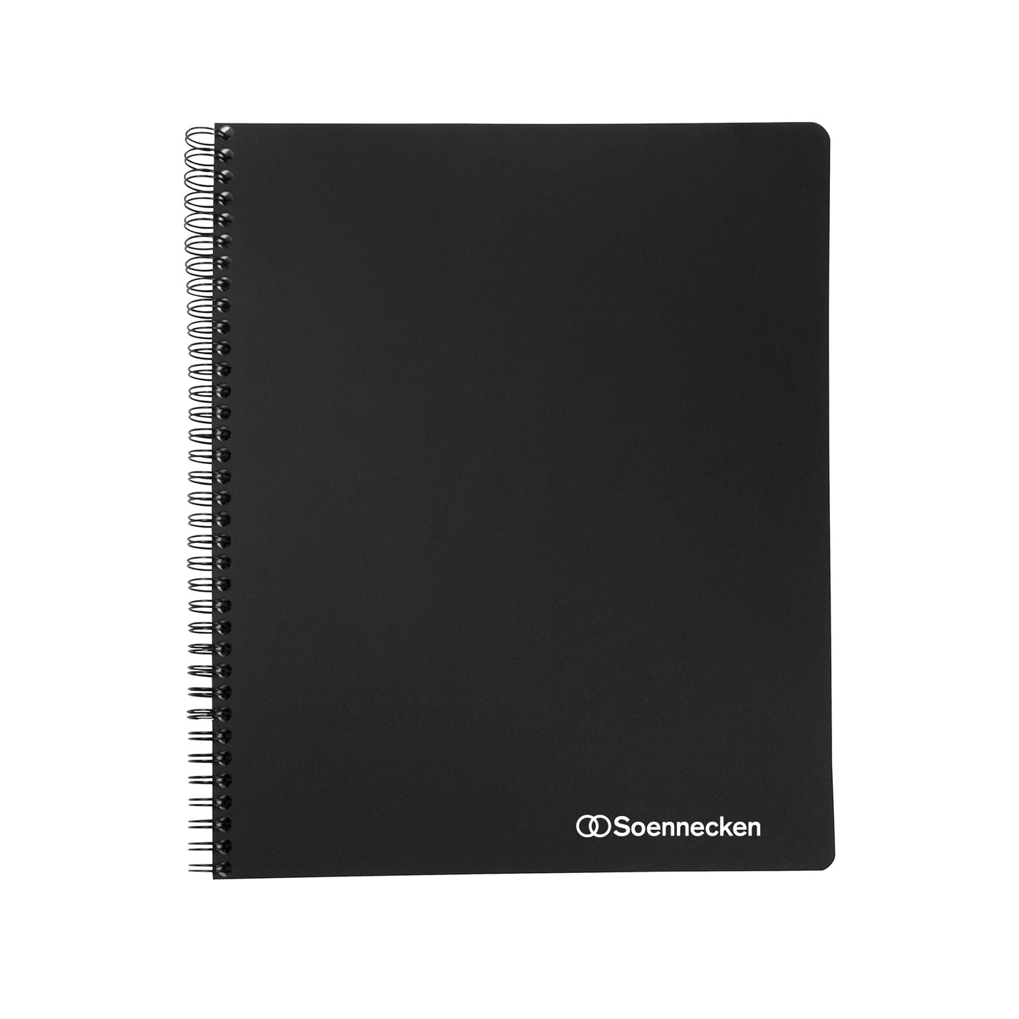 Soennecken Collegeblock Officebook DIN A5+ kariert 90g/m² Polypropylen schwarz 80 Bl.