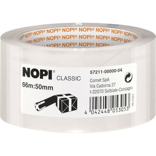 NOPI® Packband Classic 50 mm x 66 m (B x L) Acrylat transparent