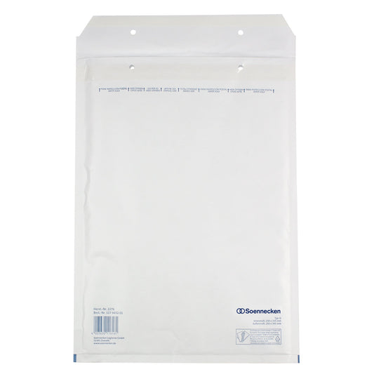Soennecken Luftpolstertasche G/4 mit Haftklebung Kraftpapier weiß 5 St./Pack.