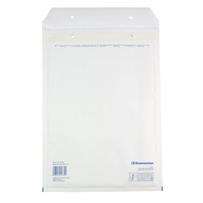 Soennecken Luftpolstertasche G/4 mit Haftklebung Kraftpapier weiß 100 St./Pack.