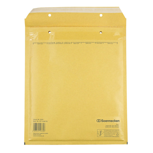 Soennecken Luftpolstertasche E/2 mit Haftklebung Kraftpapier natronbraun 100 St./Pack.