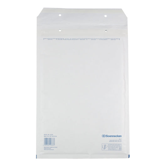 Soennecken Luftpolstertasche F/3 mit Haftklebung Kraftpapier weiß 100 St./Pack.