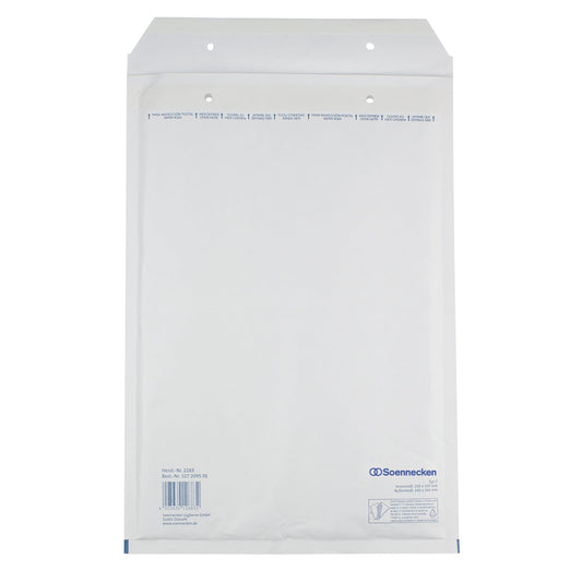 Soennecken Luftpolstertasche F/3 mit Haftklebung Kraftpapier weiß 5 St./Pack.