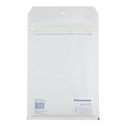 Soennecken Luftpolstertasche D/1 mit Haftklebung Kraftpapier weiß 100 St./Pack.