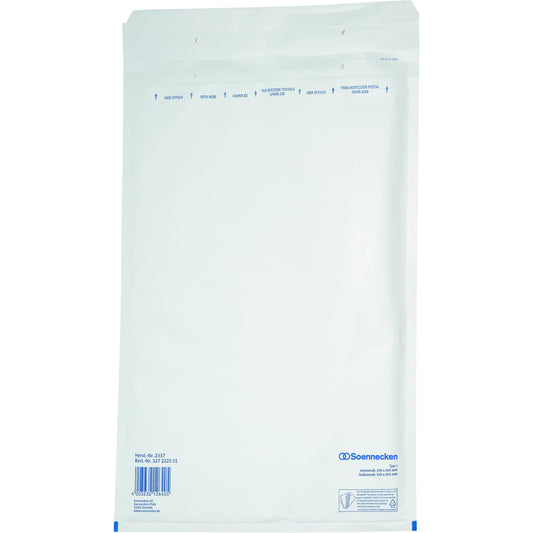 Soennecken Luftpolstertasche J/6 mit Haftklebung Kraftpapier weiß 50 St./Pack.