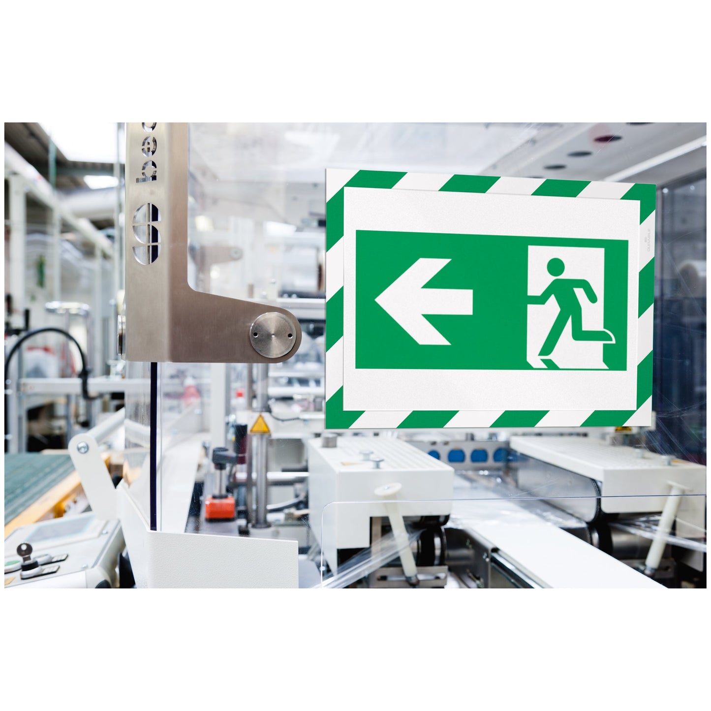 DURABLE Magnetrahmen DURAFRAME® SECURITY DIN A4 PVC-P/Polypropylen/Polyethylen grün/weiß 2 St./Pack.