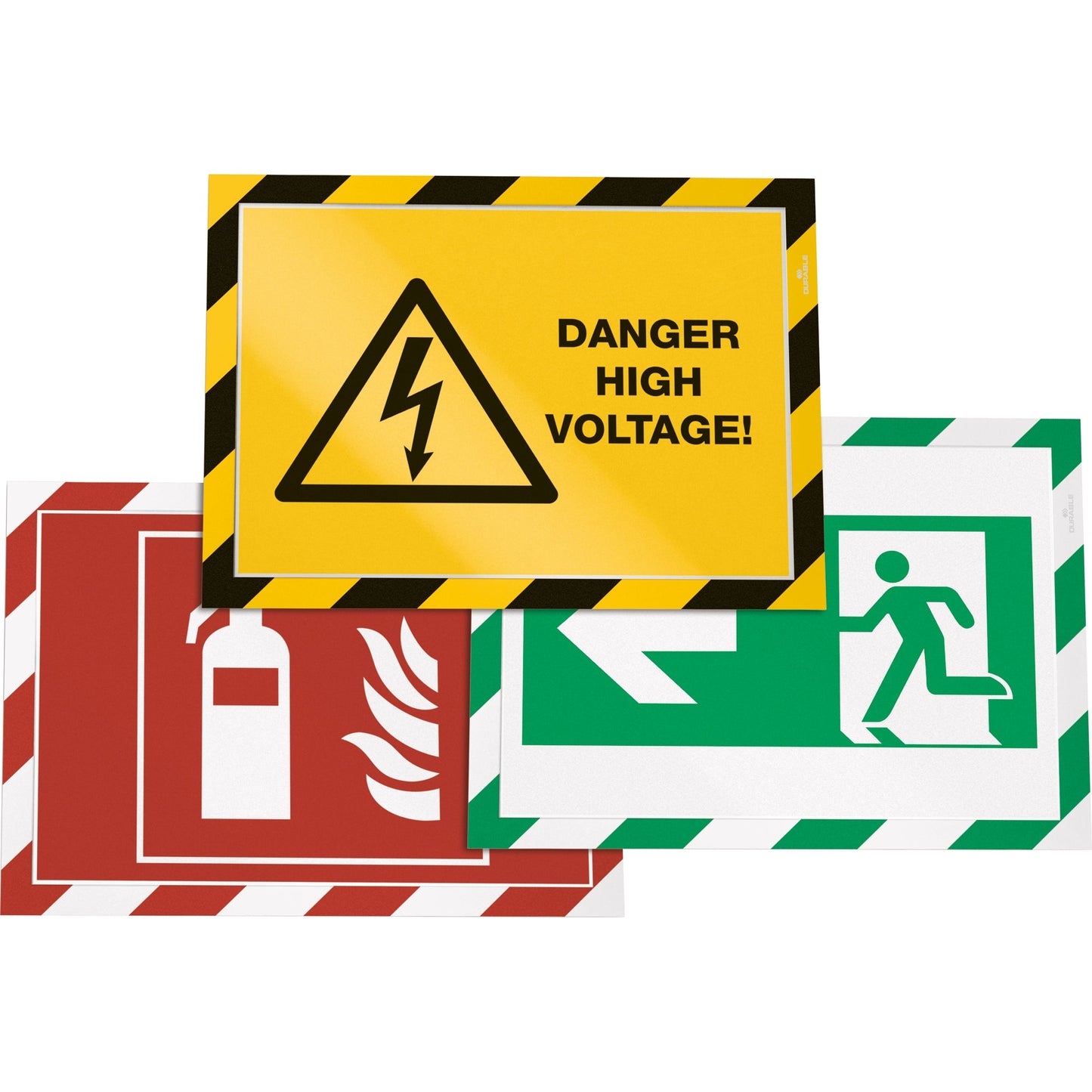 DURABLE Magnetrahmen DURAFRAME® SECURITY DIN A4 PVC-P/Polypropylen/Polyethylen rot/weiß 2 St./Pack.