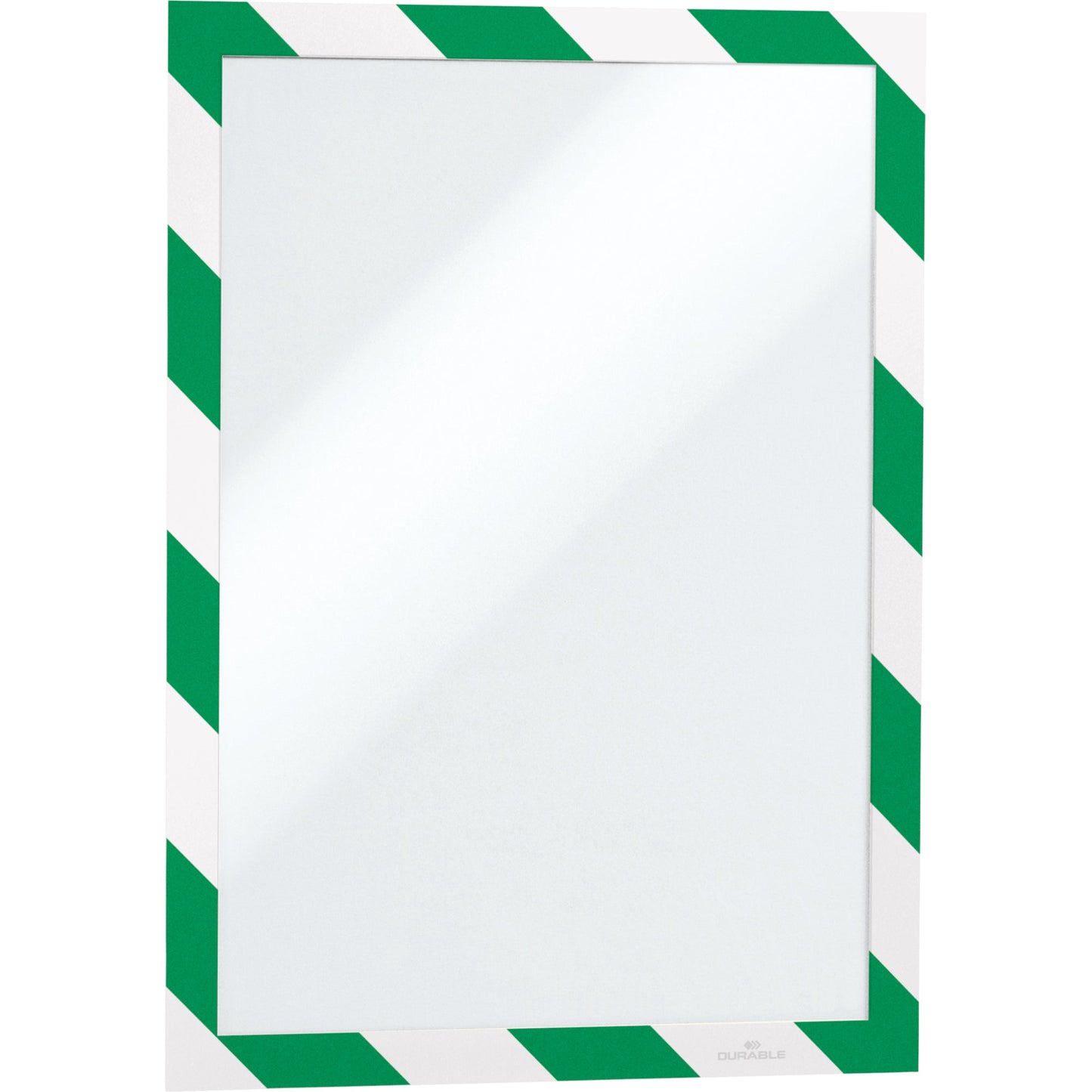 DURABLE Magnetrahmen DURAFRAME® SECURITY DIN A4 PVC-P/Polypropylen/Polyethylen grün/weiß 2 St./Pack.