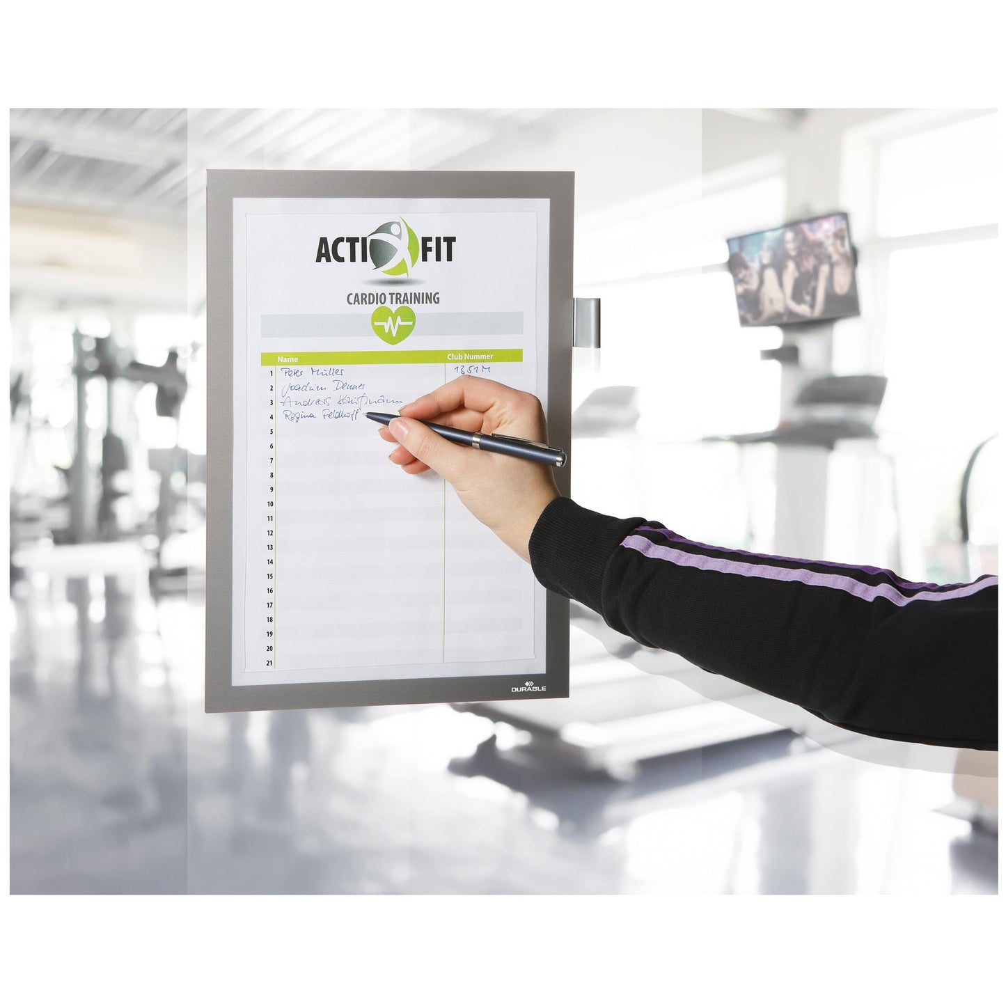 DURABLE Magnetrahmen DURAFRAME® NOTE DIN A4 silber metallic