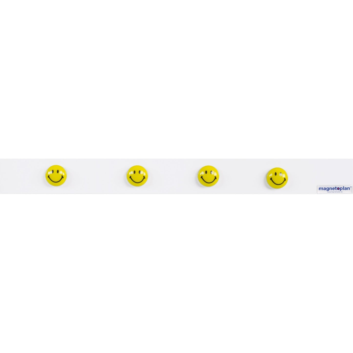 magnetoplan® Magnet Smiley 40mm 0,06kg Ferrit gelb 4 St./Pack.