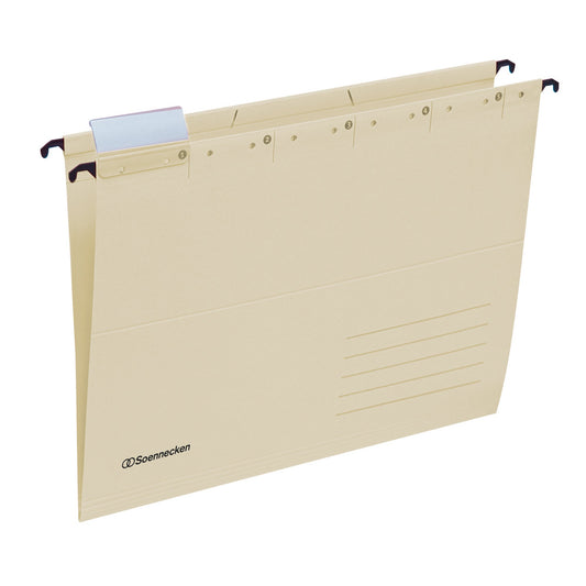 Soennecken Hängemappe DIN A4 220g/m² Recyclingkarton chamois 25 St./Pack.