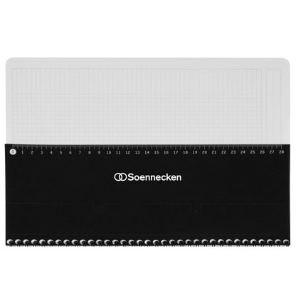Soennecken Collegeblock Officebook DIN A5+ kariert 90g/m² Polypropylen schwarz 80 Bl.