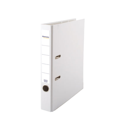 Soennecken Ordner 50mm DIN A4 Rückenschild: einsteckbar mit Schlitzen Werkstoff: Polypropylen Material außen: Polypropylen Material innen: Papier weiß