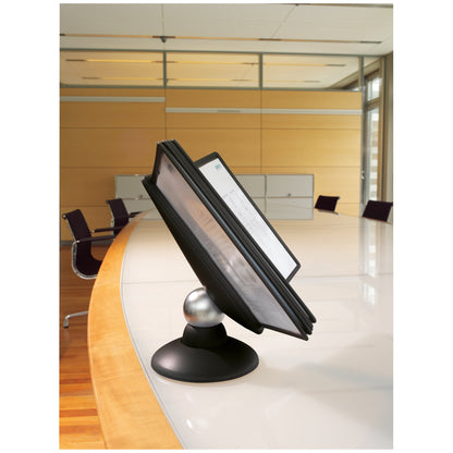 DURABLE Sichttafelständer SHERPA® MOTION TABLE 10 53 x 49 x 38 cm (B x H x T) Polyamid/Thermoplastische Elastomere/ABS Kunststoff/Polypropylen Anzahl der mitgelieferten Sichttafeln: 10 Sichttafeln schwarz