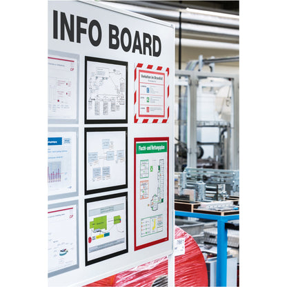 DURABLE Magnetrahmen DURAFRAME® MAGNETIC DIN A4 Polyethylen/Polypropylen rot 5 St./Pack.