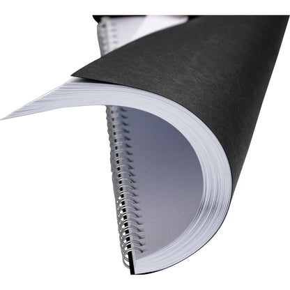 RENZ Einbanddeckel DIN A4 250g/m² Karton, Lederoptik schwarz 100 St./Pack.