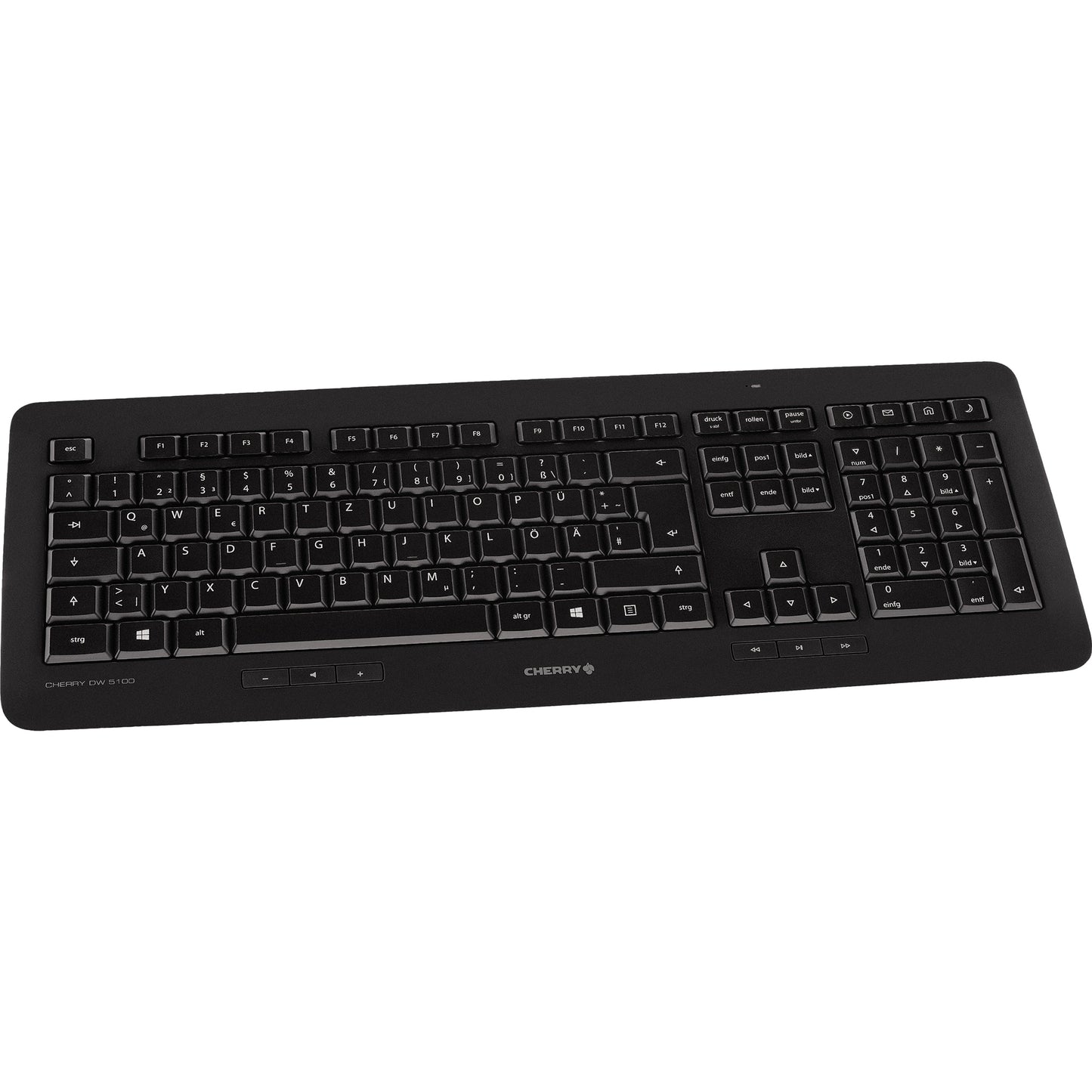 CHERRY Tastatur-Maus-Set DW 5100 QWERTZ Windows®, Mac universell USB-A 5m inkl. Nano-USB-Empfänger schwarz