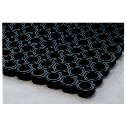 Doortex Ringgummimatte octomat® Außenbereich 60 x 80 cm (B x T) Gummi schwarz